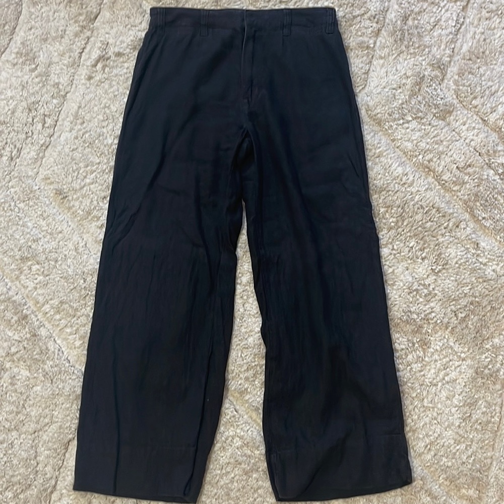 Abercrombie & Fitch Wide Leg Pants in Black